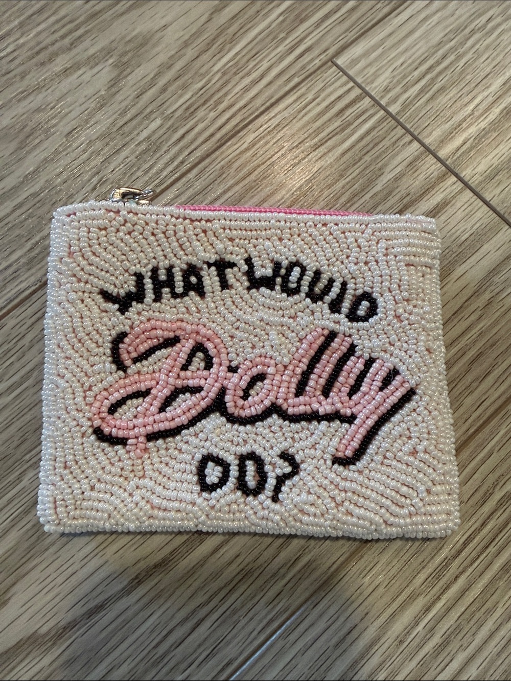 What Would DOLLY DO? Zippered pouch